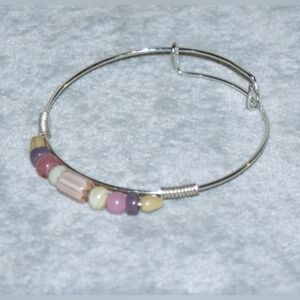 Colorful glass bangle bracelet BB-20-001